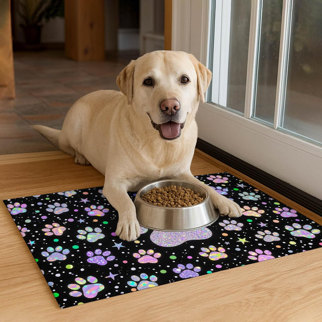 HOMETITUTE Pet Feeding Mats Cat Mat for Food and Water 20" x 12"