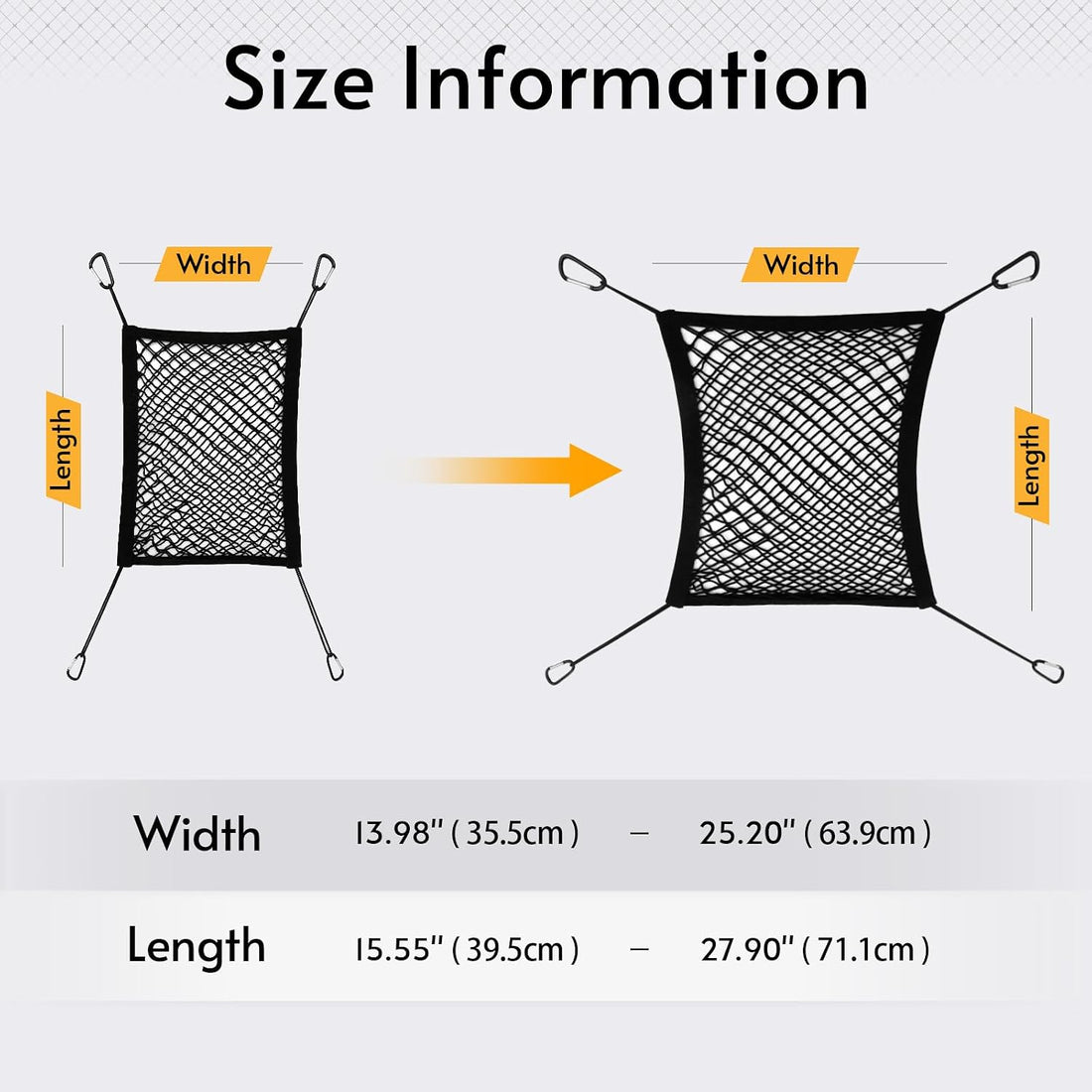 rabbitgoo Dog Car Net Barrier for SUVs, Car Divider, Easy to Install