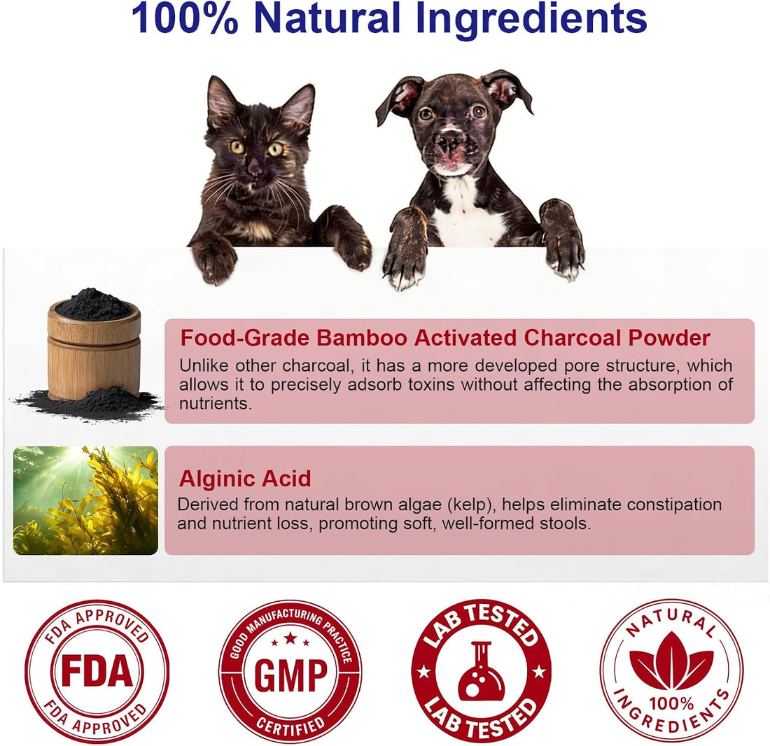 Activated Charcoal Powder for Dogs Cats