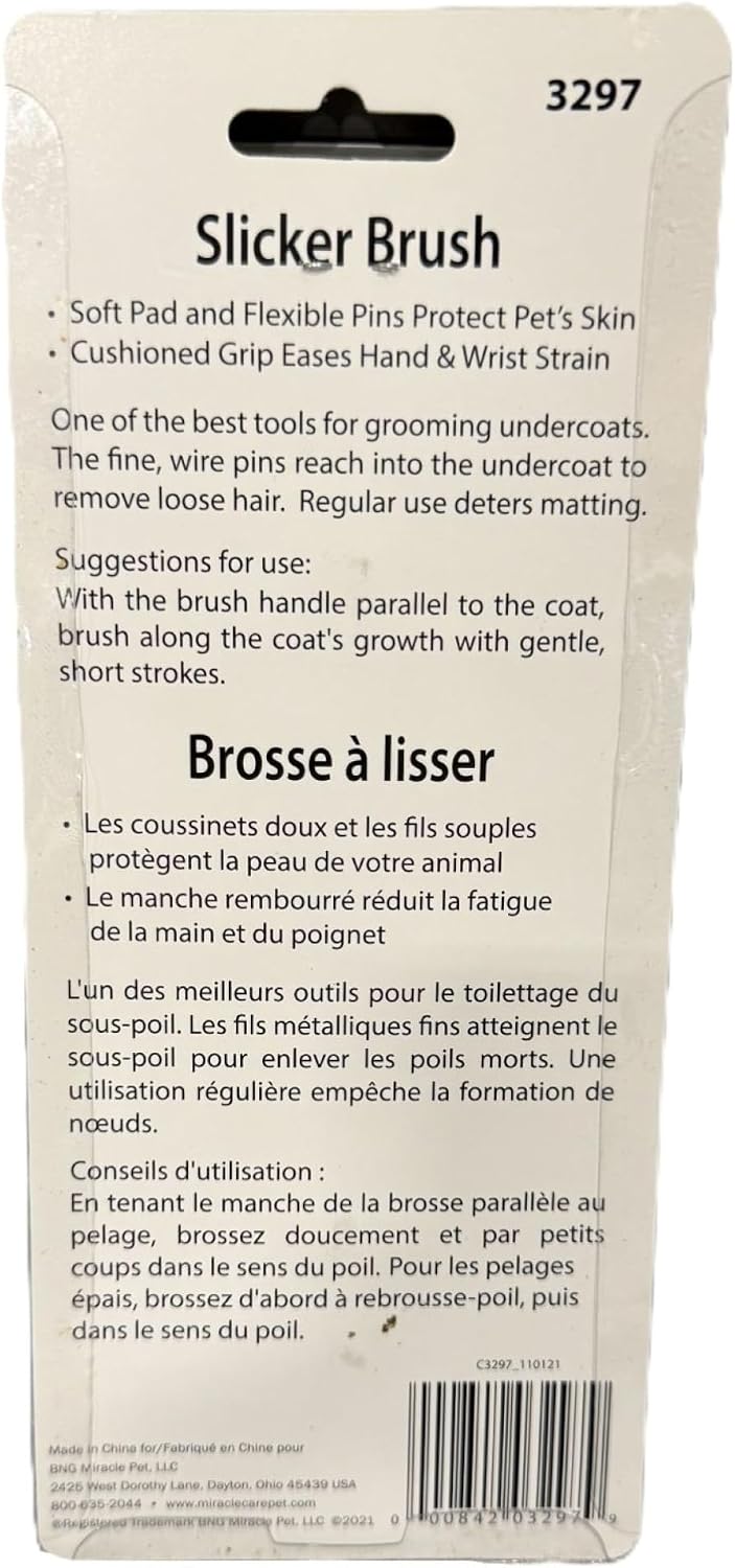 Miracle Care Large Slicker Brush for Large Dogs