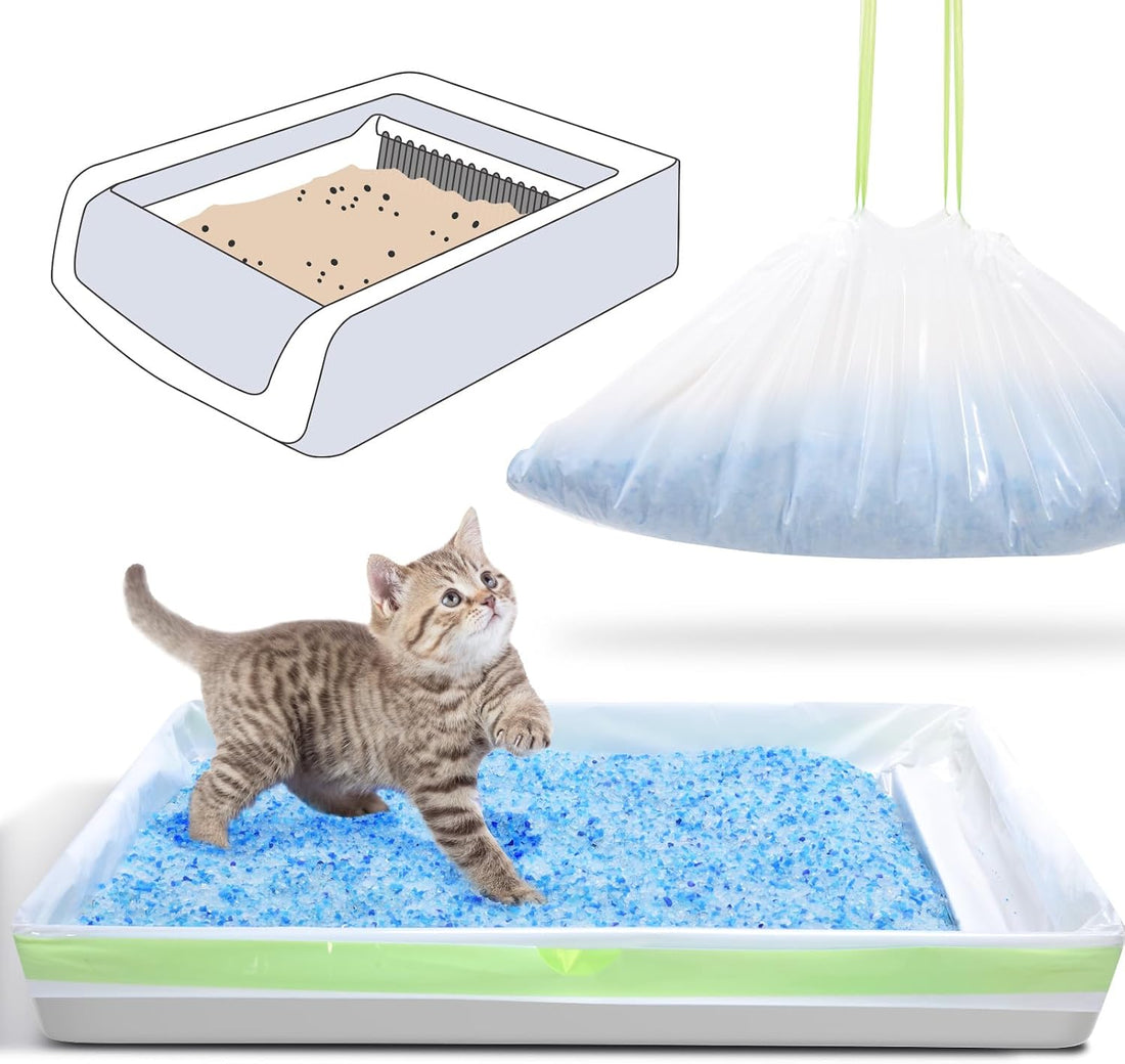 Cat Litter Liners for Pet Scoop Free Crystal Litter Tray