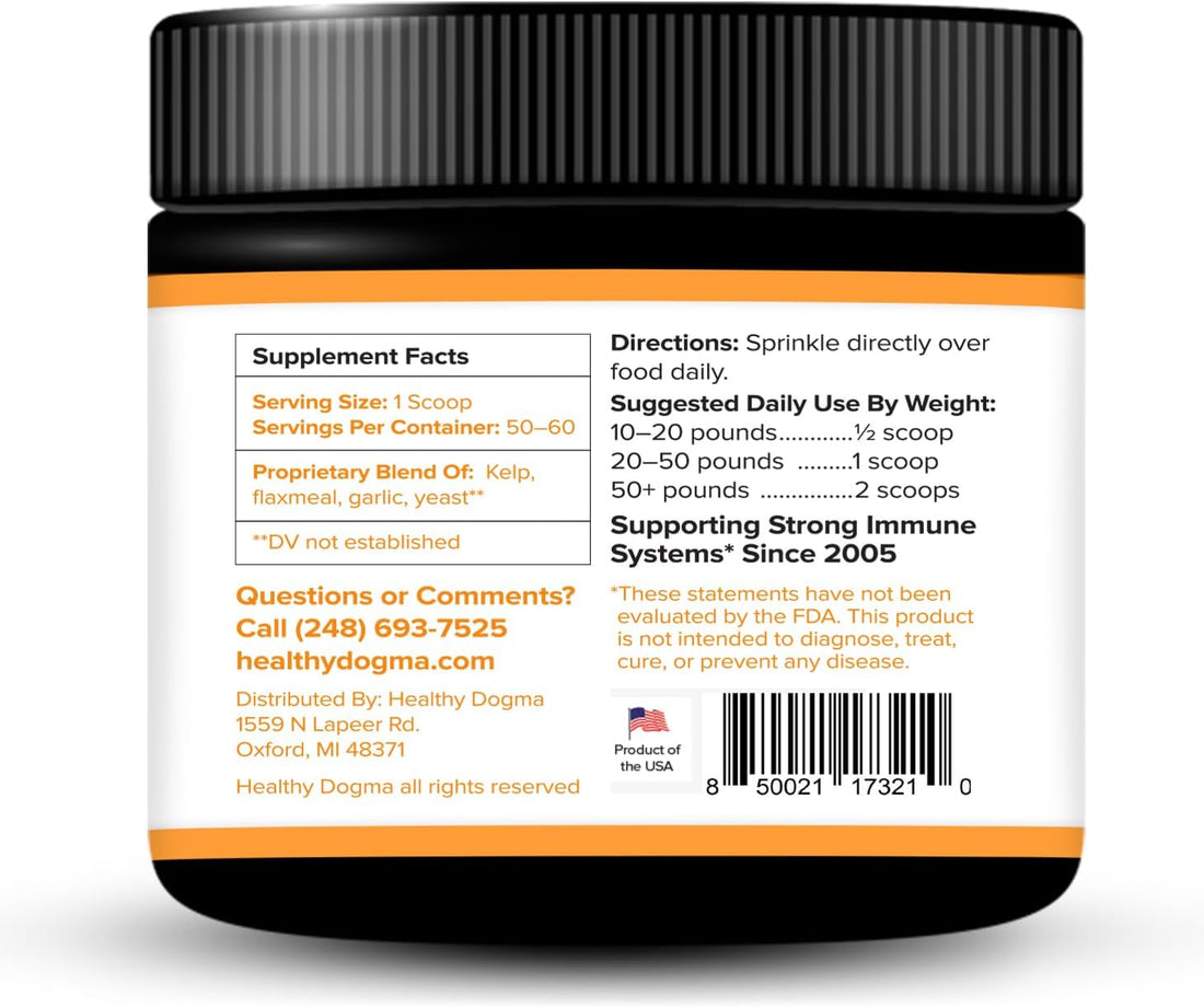Flee Flea Flee Natural Yeast & Garlic Powder Formula for Dogs