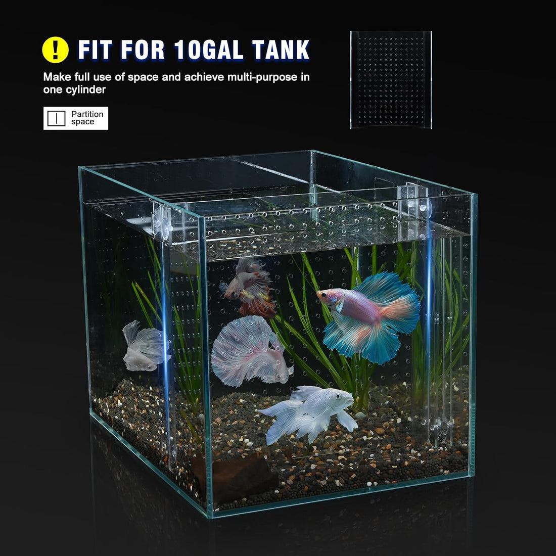 Acrylic Fish Tank Divider,10 Gallon Tank Divider,Adjustment Clear