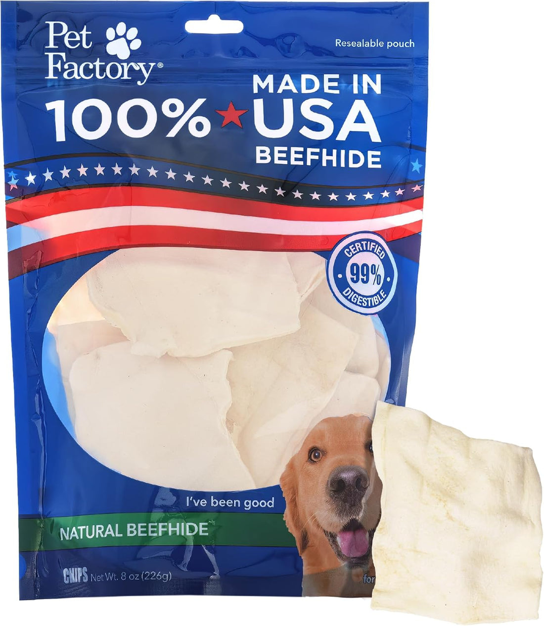 Pet Factory Made in USA Beefhide Rolls