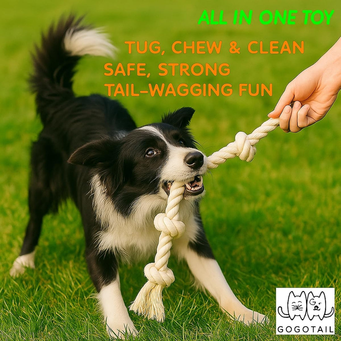 2-Pack 20” Heavy-Duty Dog Rope Toys for Strong Chewers