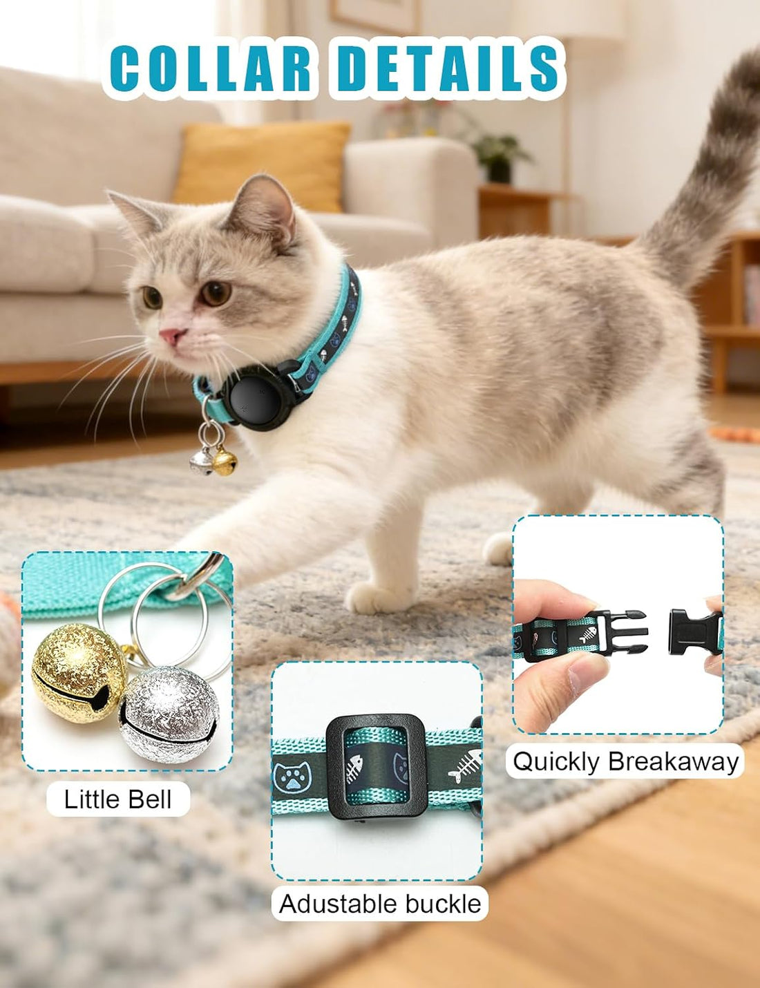 GPS Cat Tracker Collar No Subscription