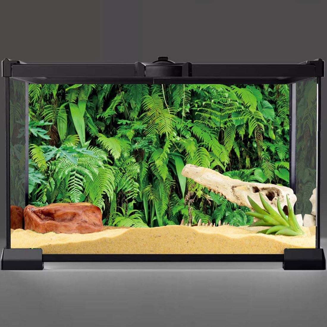48x24 in Terrarium Backdrop Rainforest Plant Reptile Habitat