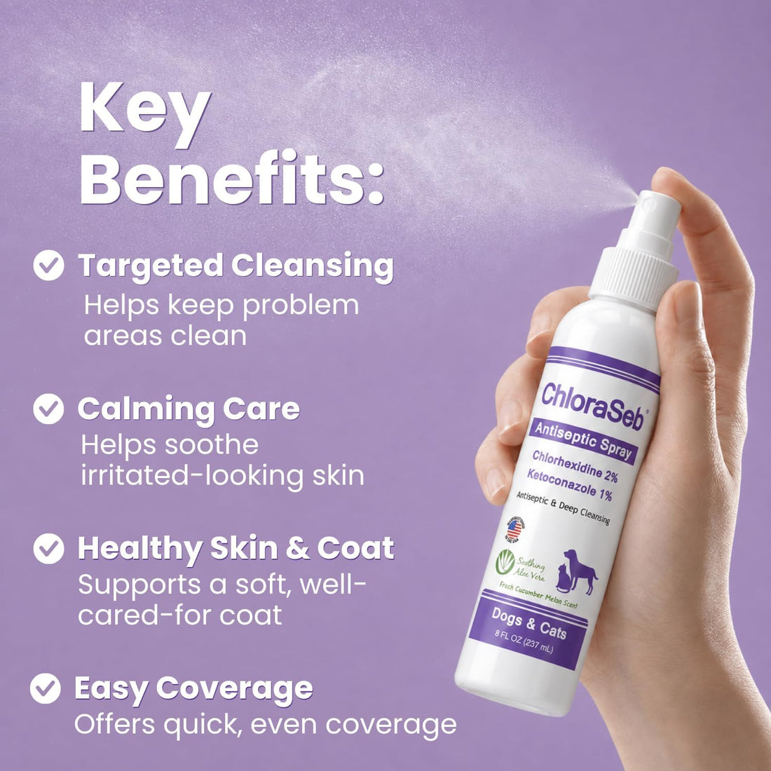 Skin & Coat Care Spray for Dogs and Cats