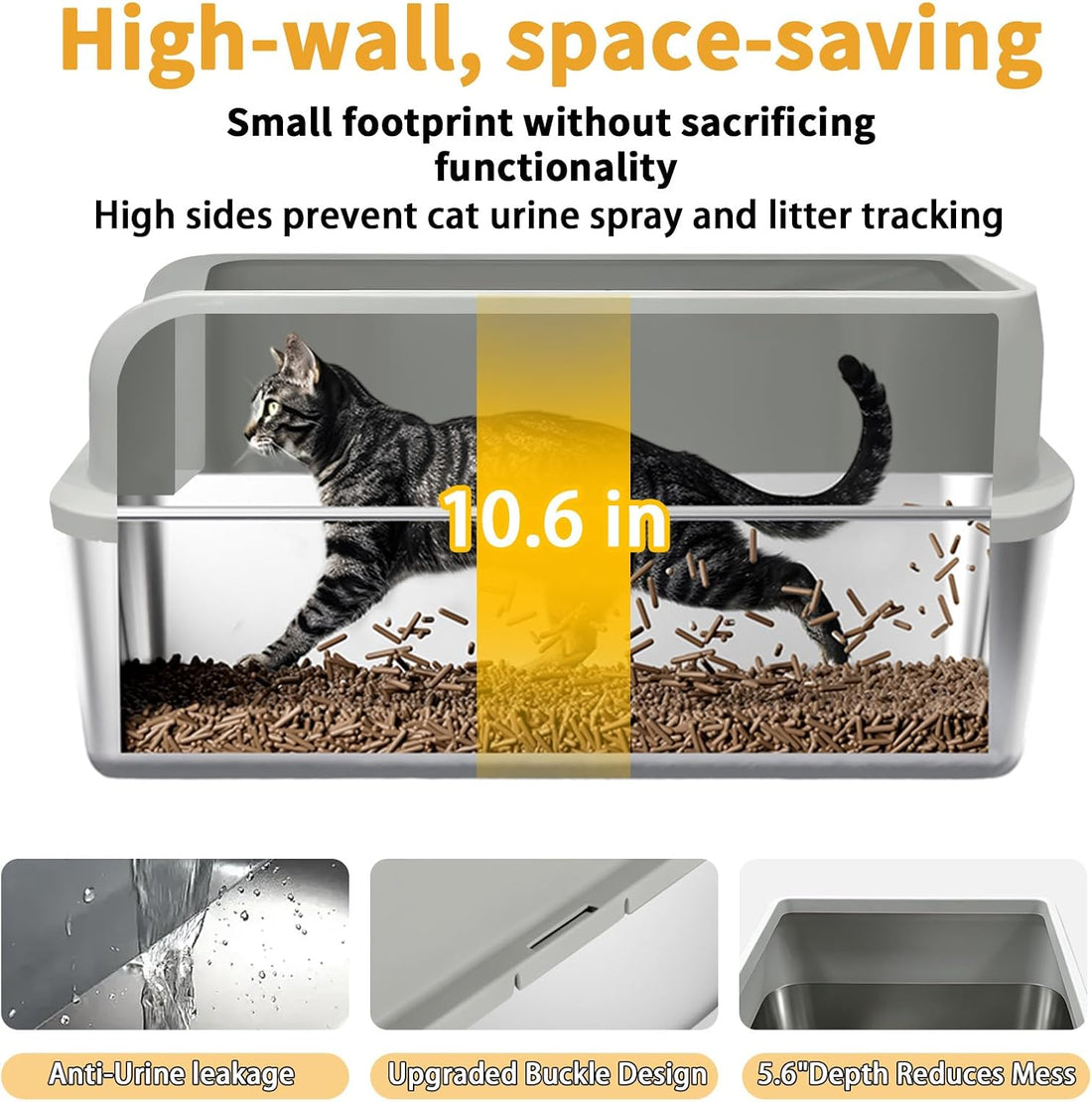 Stainless Steel Cat Litter Box