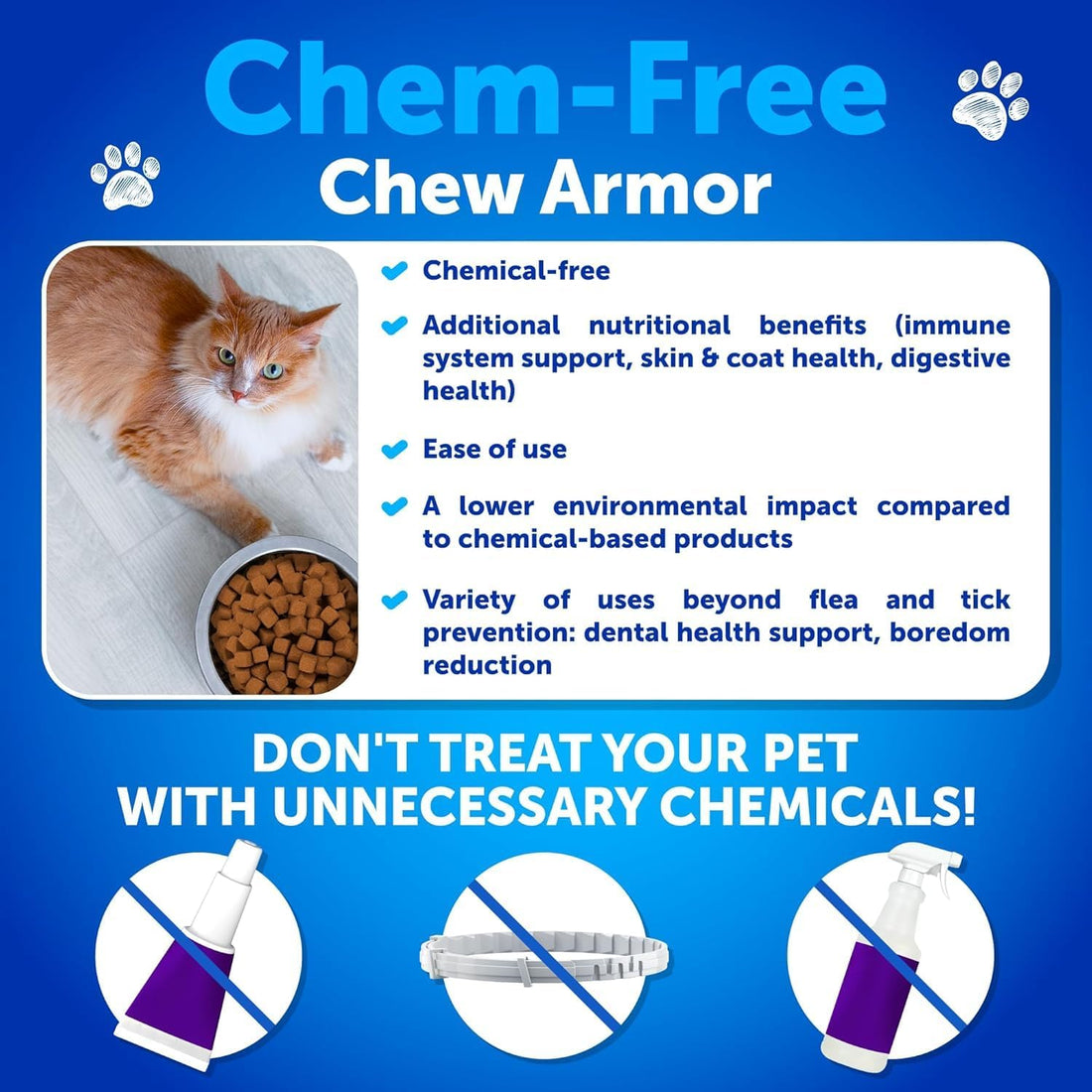 Flea and Tick Prevention for Cats - 135 Chews