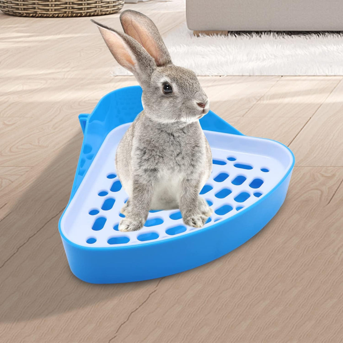 Litewoo Rabbit Litter Box Toilet Bunny Corner Potty for Guinea Pigs