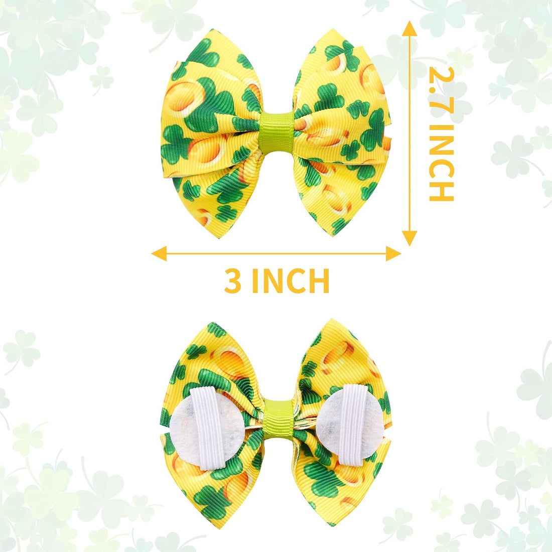 12PCS Christmas Dog Bowties Collar Attachment Sliding for Small