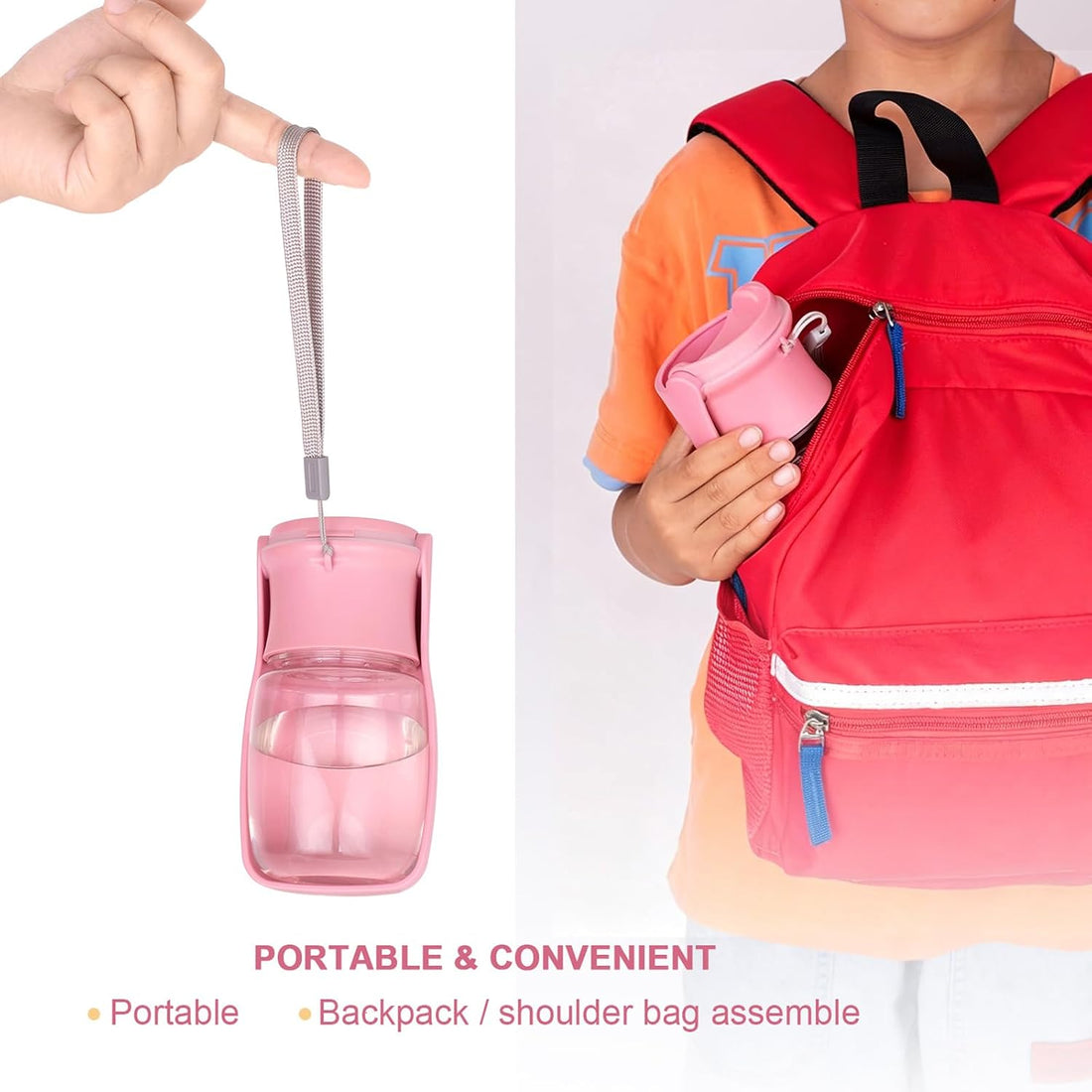Portable Dog Water Bottle, Foldable Dog Water Bottle Leak Proof