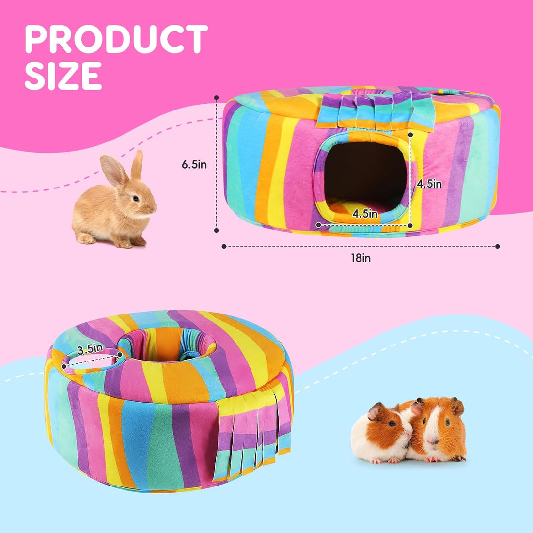 Guinea Pig Hideout & Tunnels Guinea Pig Toys Cozy Guinea Pig House