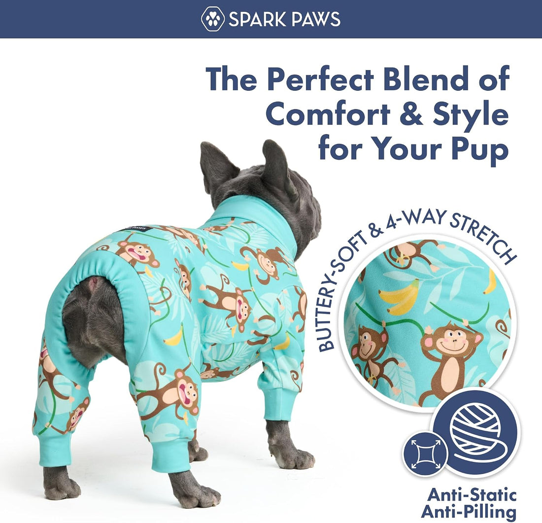 Spark Paws Dog Pajama, Dog Recovery Suit Male, Onesie