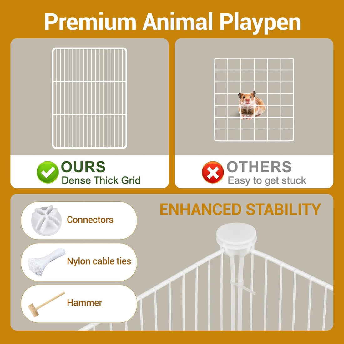 VISCOO 20 Panels Guinea Pig Cages