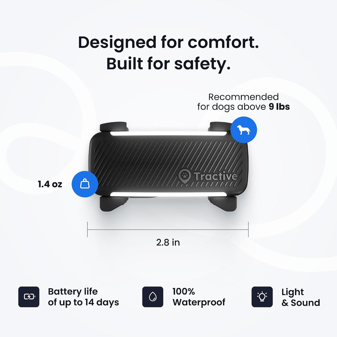 Tractive Smart Dog GPS Tracker | Live Pet Tracker with Virtual Fence