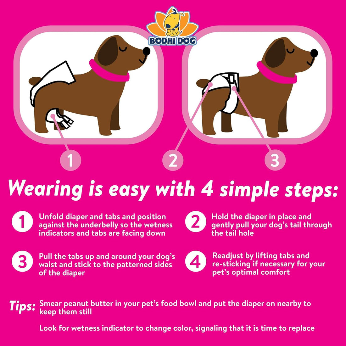 Bodhi Dog Disposable Female Dog Diapers