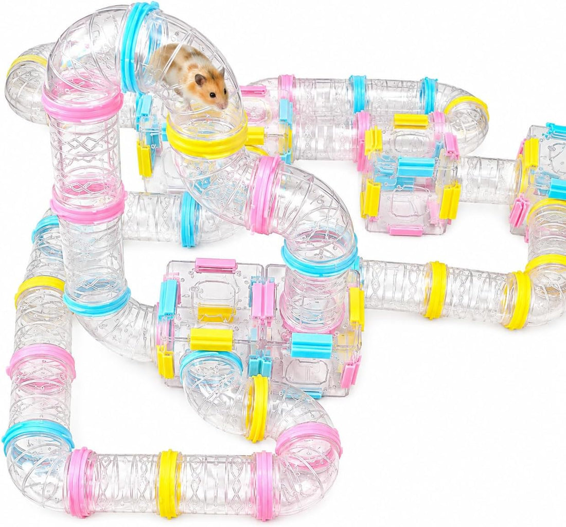 94 Pcs DIY Hamster Tunnel Tube Set