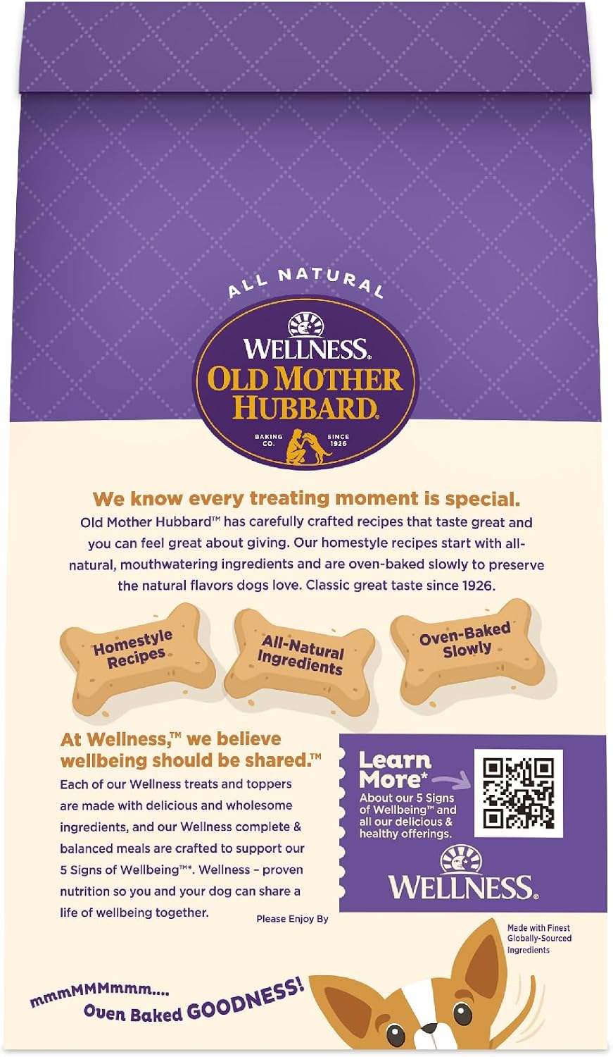 Old Mother Hubbard Wellness P-Nuttier Dog Biscuits, Natural