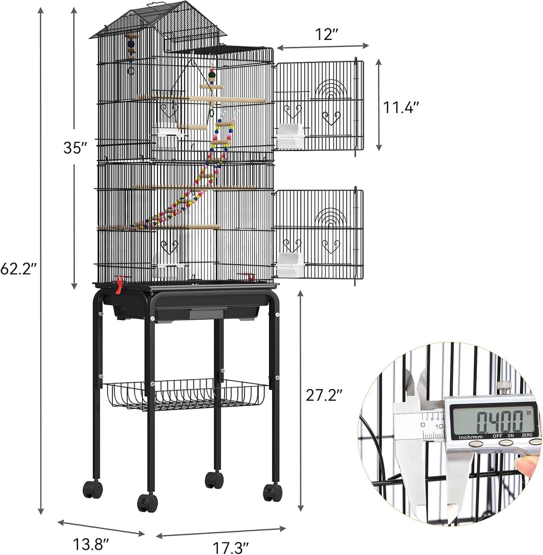YITAHOME 62 Inch Large Bird Cage
