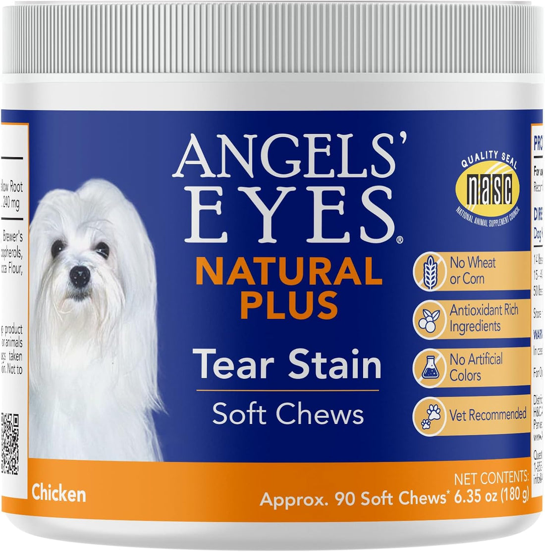 Angels' Eyes Tear Stain Prevention Soft Chews for Dogs