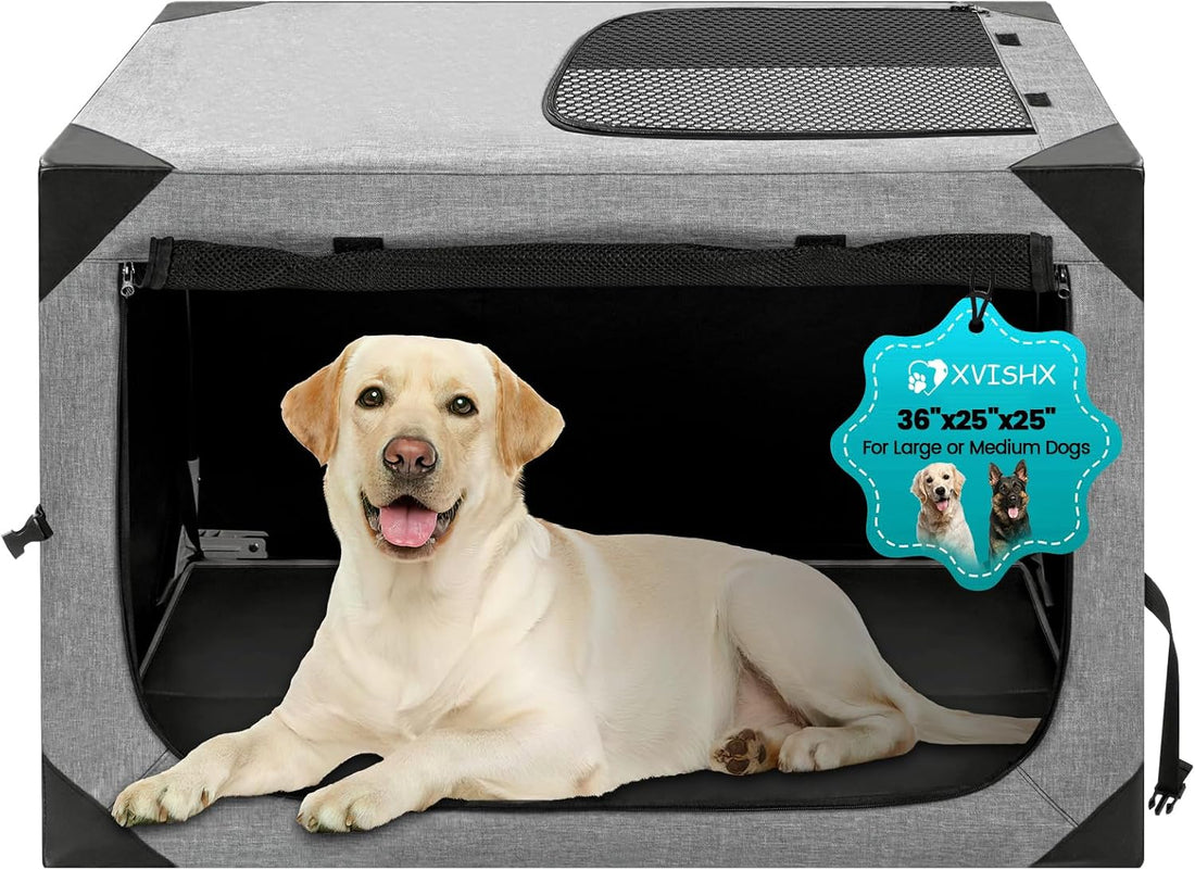 Dog Crate,36x25x25 Inch Large Dog Crate for Large or Medium Dogs