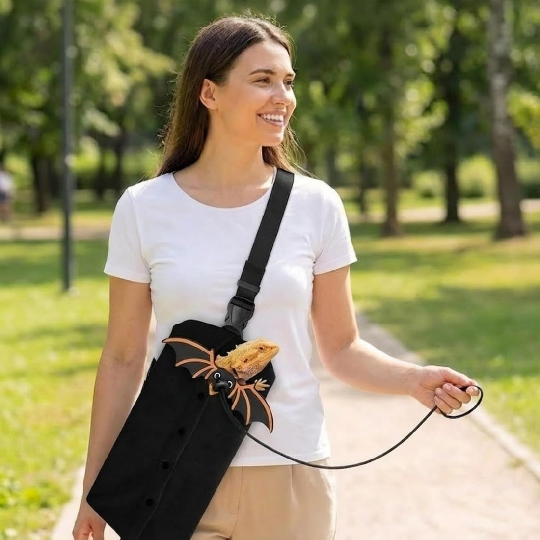 Bearded Dragon Carrier Sling & Leash Harness Set