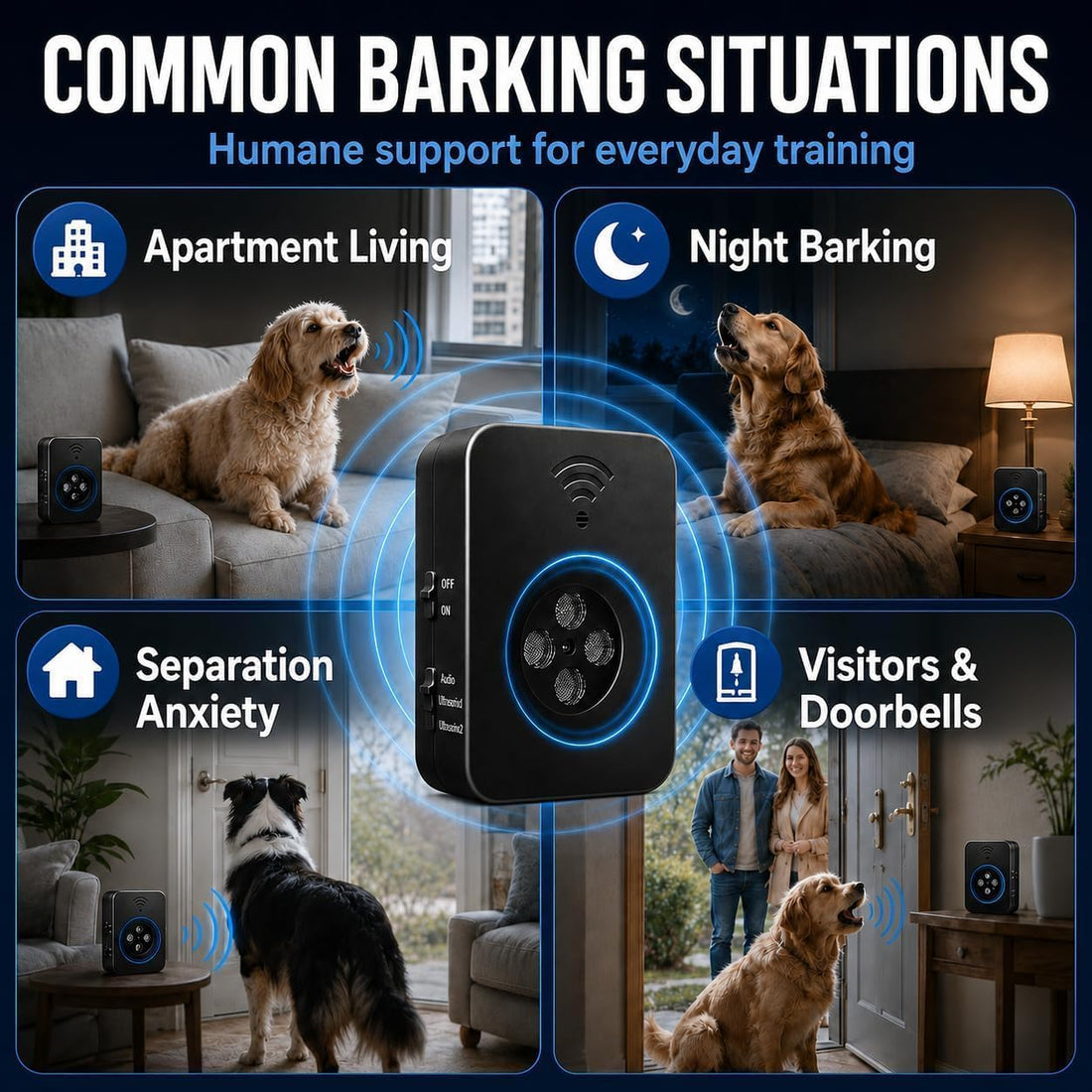 Smart Anti Barking Device for Dogs