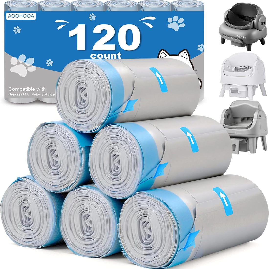 Automatic Litter Box Bags 26"x11.8" for Cmg Fmo Fstg Paru