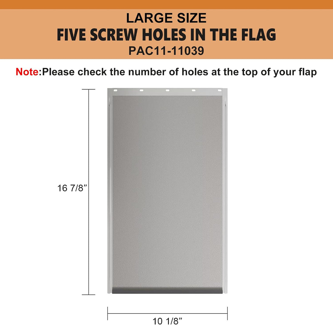 MIAOTONG Large Dog Door Replacement Flaps with Screws