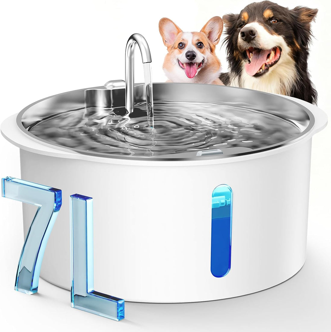 Pektaco Dog Water Fountain for Large Dogs