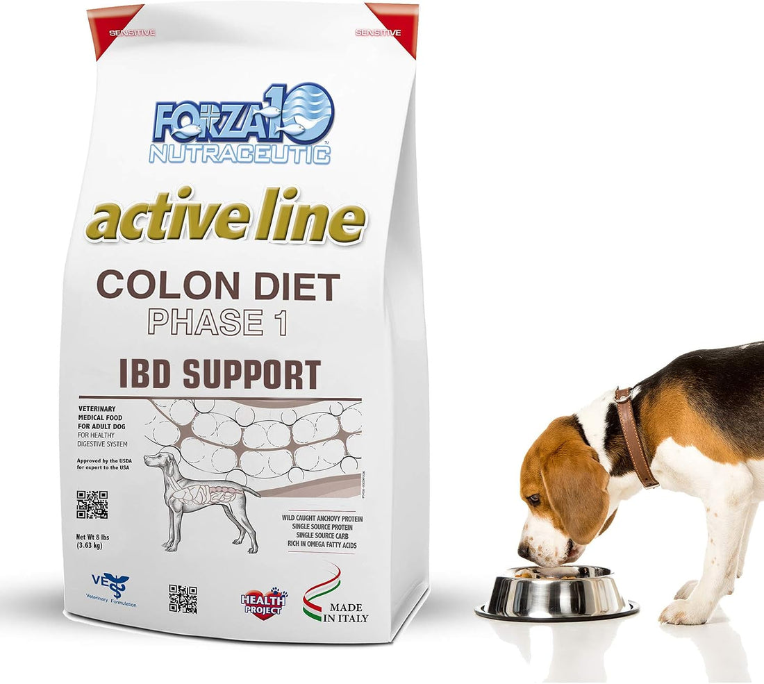 Forza10 Active Colon Dry Dog Food for Adult Dogs - 8 LB - with Anchovy