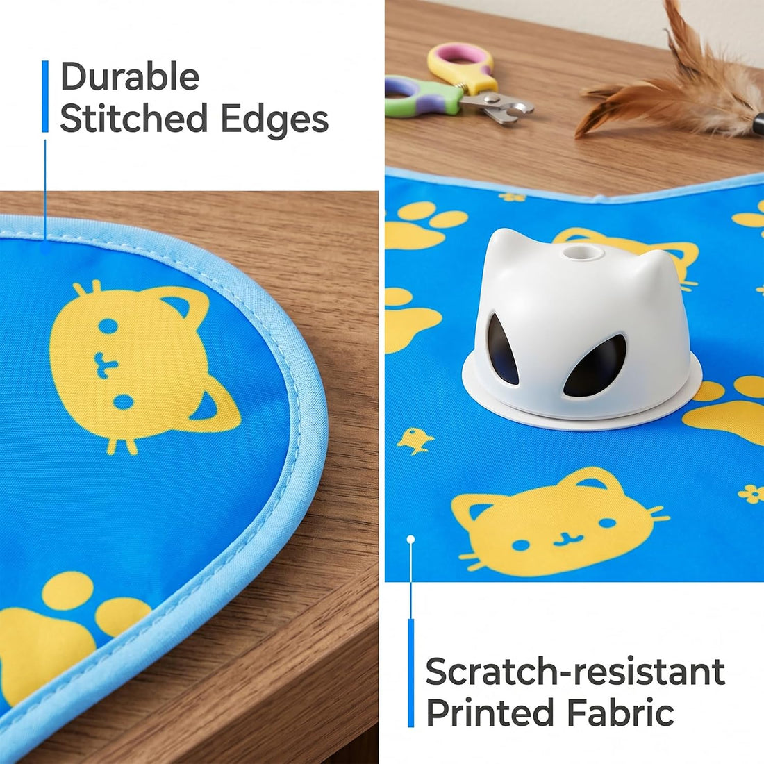 Interactive Cat Toys for Indoor Cats, Rechargeable Hide & Seek Toy