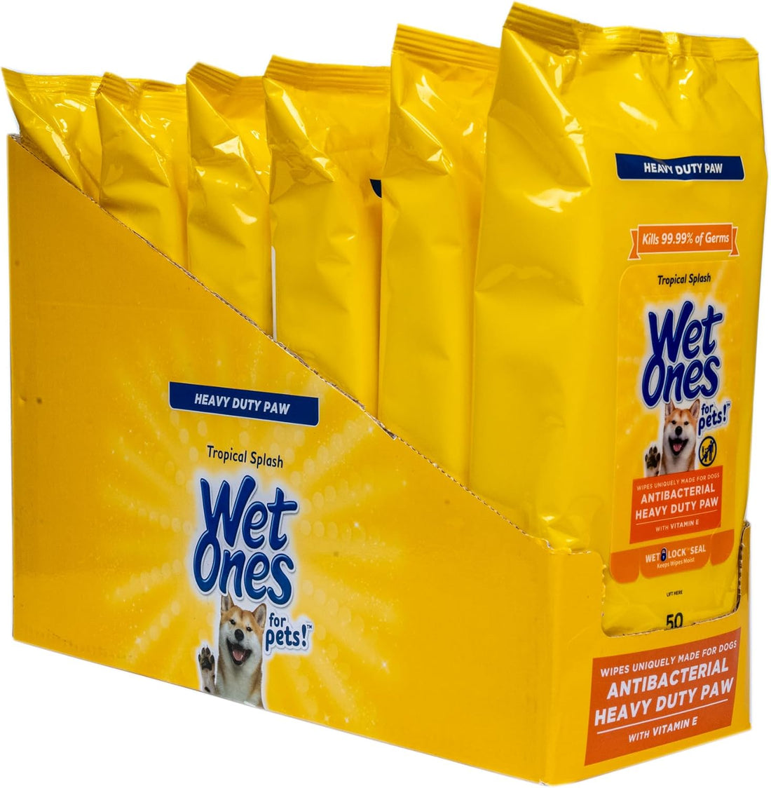 Wet Ones for Pets Antibacterial Dog Wipes, Tropical Splash
