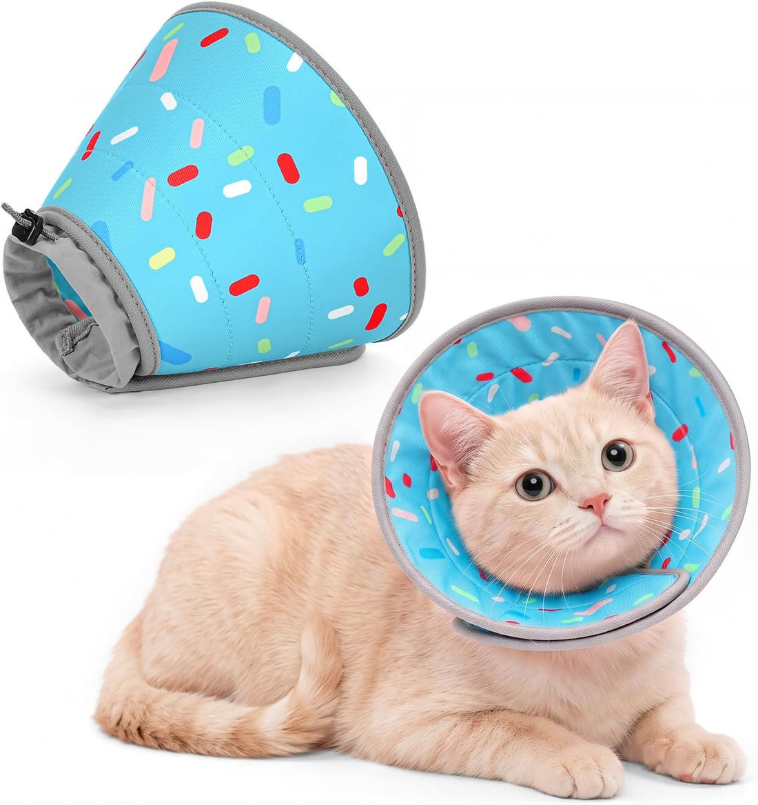 Supet Cat Cone to Stop Licking After Surgery Cat Recovery Collar