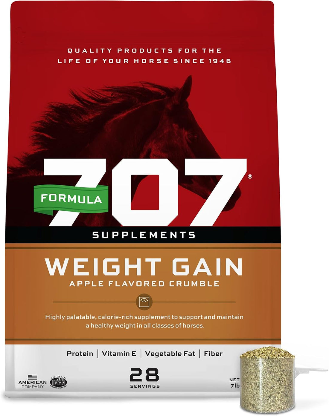 Formula 707 Weight Gain Crumble for Horses, 7 lb