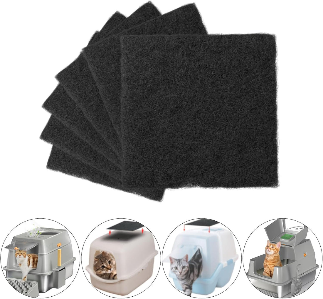 Litter Box Filters Replacement for Covered Cat Litter Boxes 12Pcs