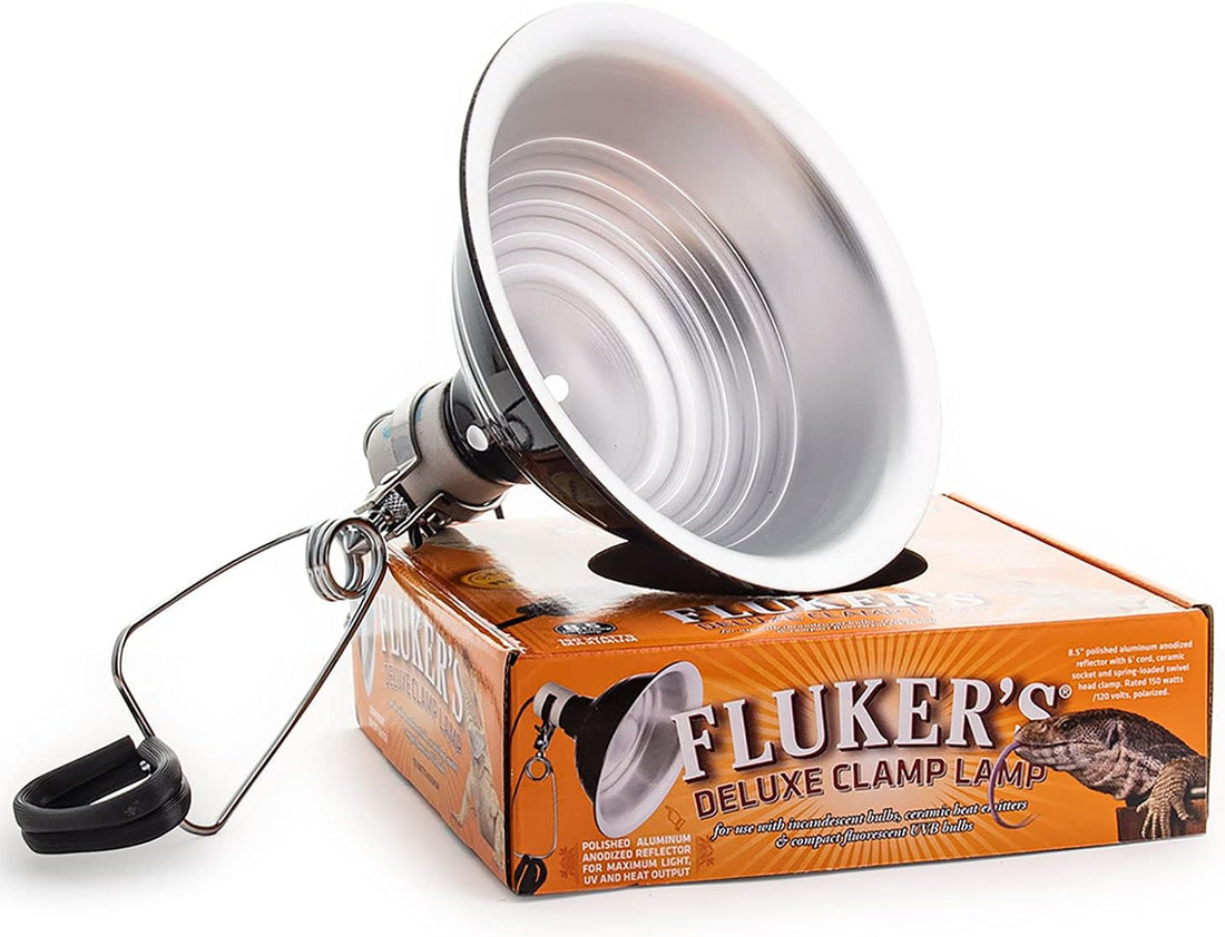 Fluker's Repta-Clamp Lamp, Heavy Duty Clamp Light For Reptile Tanks