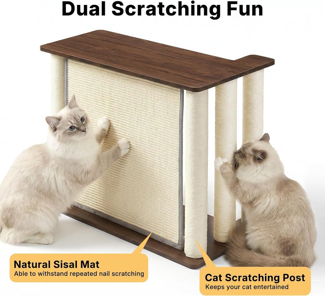 Veehoo Cat Scratcher Side Table for Couch, Sofa Protector End Table
