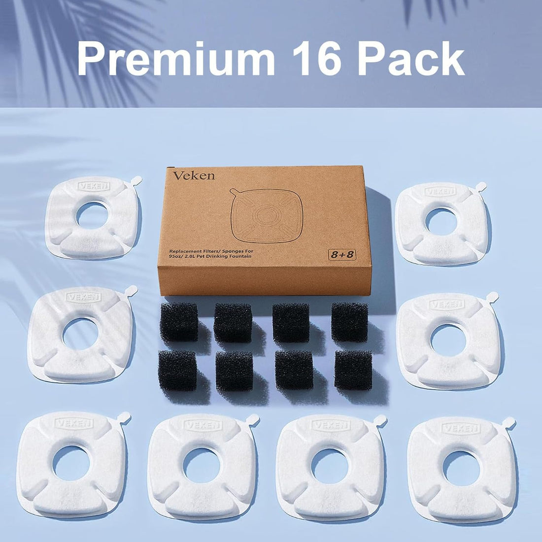 Veken Cat Water Fountain Filter, F1