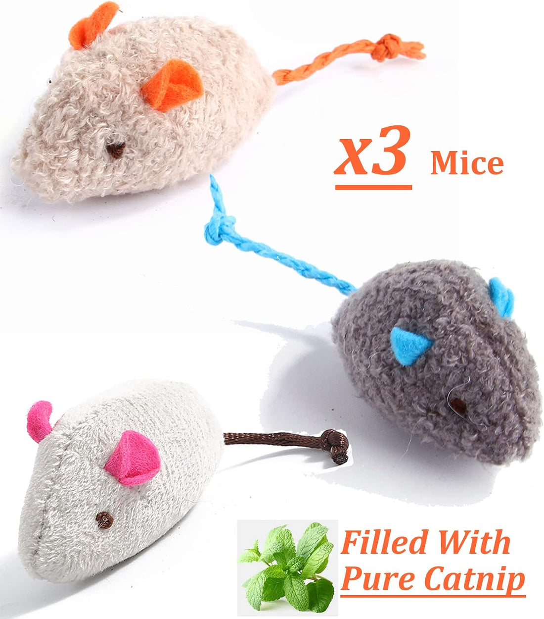 Kidpet 12 Pack Catnip & Silvervine Cat Toys — Organic Catnip Balls