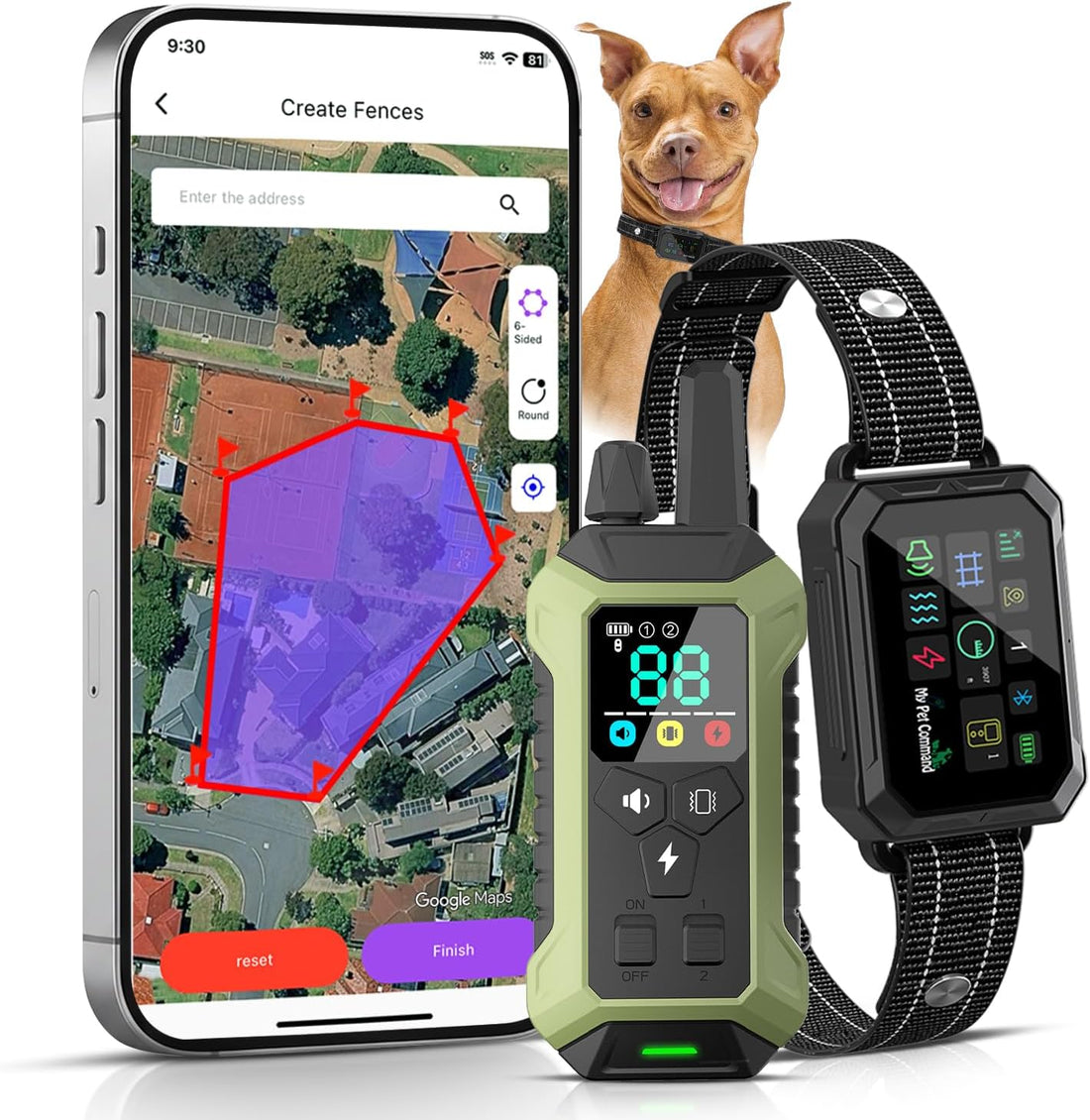 My Pet Command 2-1 Smart Wireless GPS Dog Fence with APP Setup 2