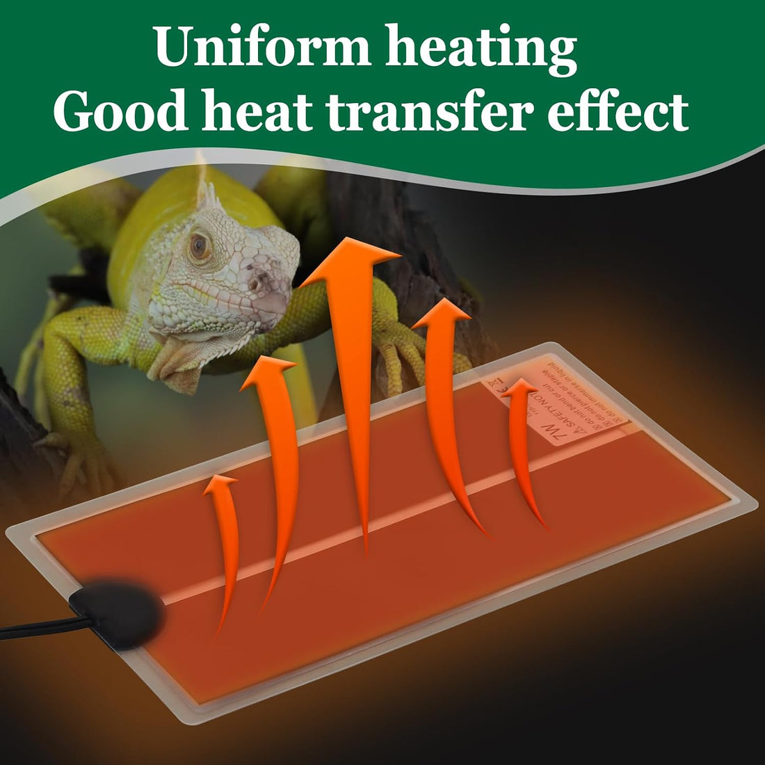 Reptile Heating Mat for Amphibians Tortoises Gecko Snake,Under Tank