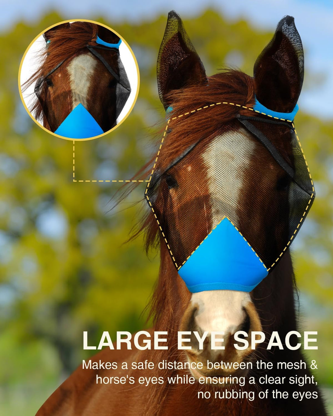 Hilltown Fly Mask for Horse with Ears