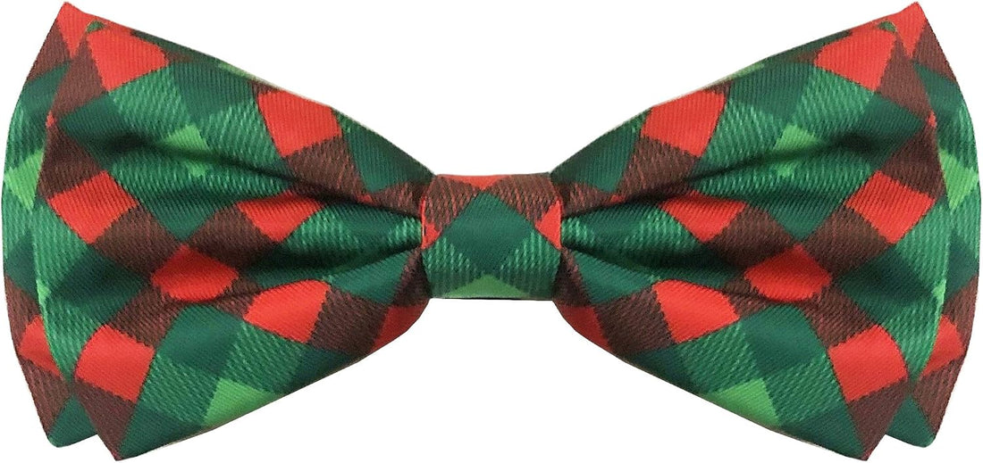 Huxley & Kent Pet Bow Tie for Dogs & Cats, Scottish Check