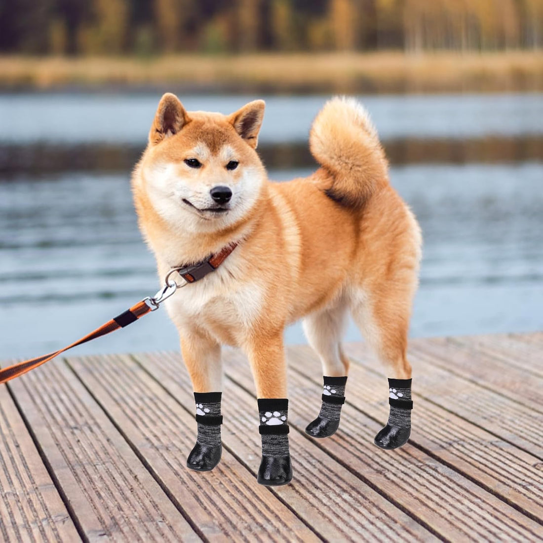 KOOLTAIL Non Slip Dog Socks to Prevent Licking Paws for Hardwood