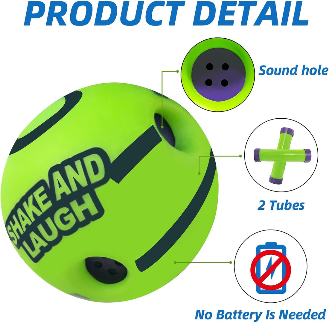 Dog Toys Ball, Interactive, M, 3.46 in (8.8 cm)