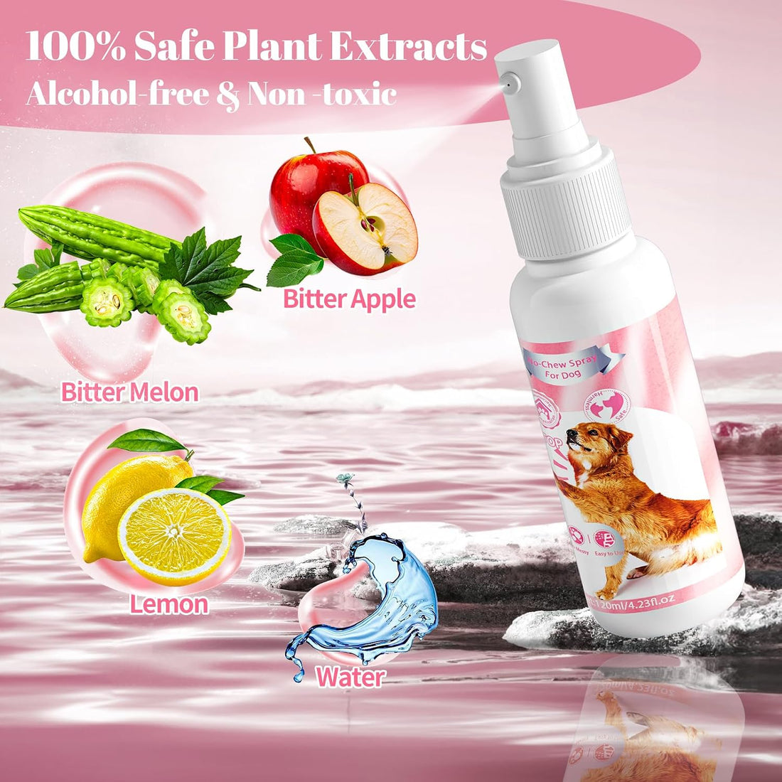 No Chew Spray for Dogs-Bitter Apple Dog Deterrent Spray
