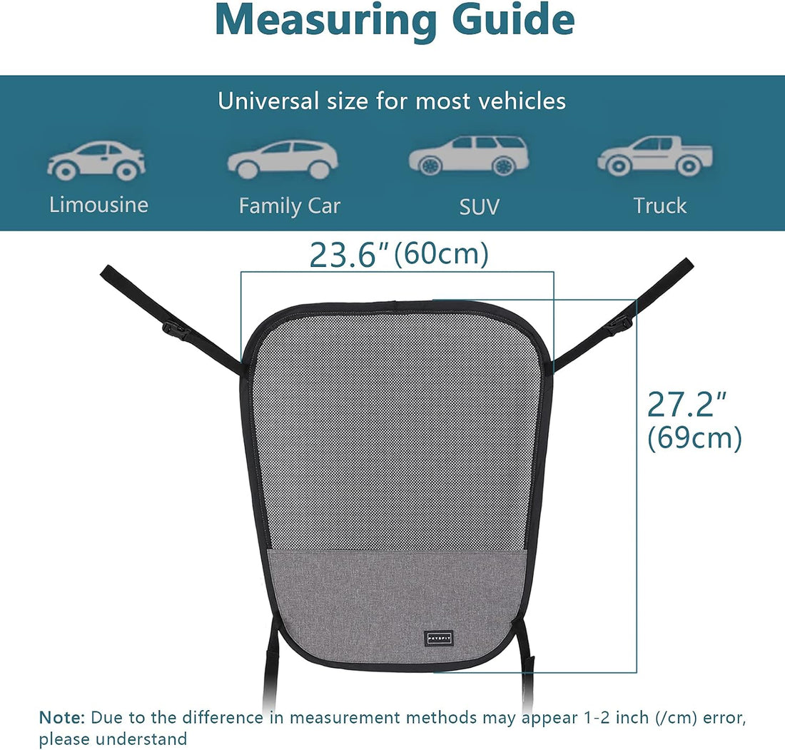 Petsfit Dog Car Barrier Vehicle Pet Barrier Backseat Mesh Dog Car